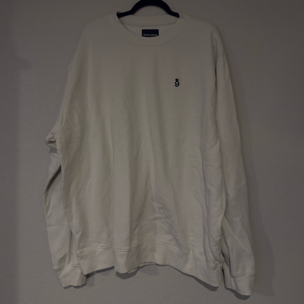 Spiritual Gangster Men's Off-White Crewneck Sweater
